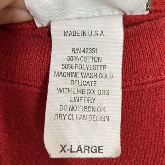 Vintage MBC Sweatshirt Mens XL Christmas Village Graphic Crewneck Made USA 90s - Picture 15 of 15